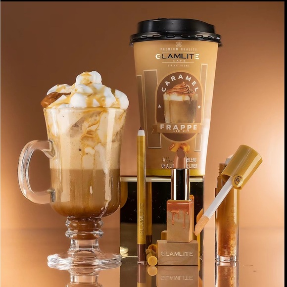 Glamlite Other - Glamlite Caramel Frappe cafe Lip Set collectors limited edition